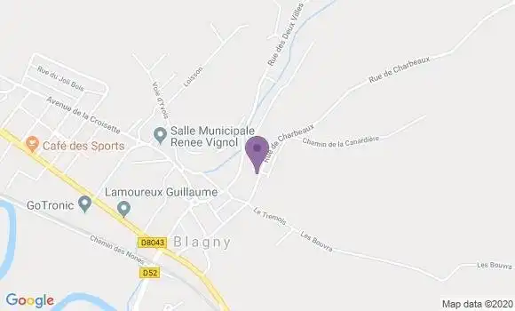 Localisation Blagny Ap - 08110