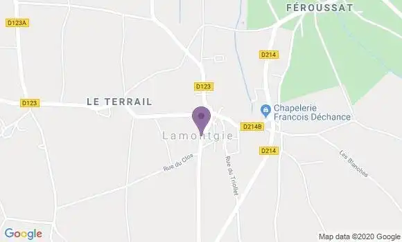 Localisation Lamontgie Bp - 63570