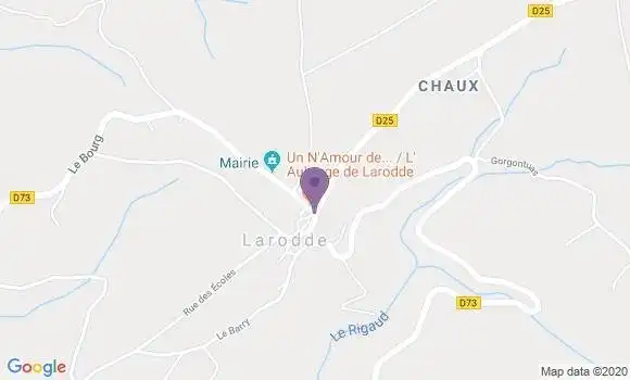 Localisation Larodde Ap - 63690