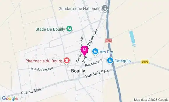 Localisation Bouilly - 10320