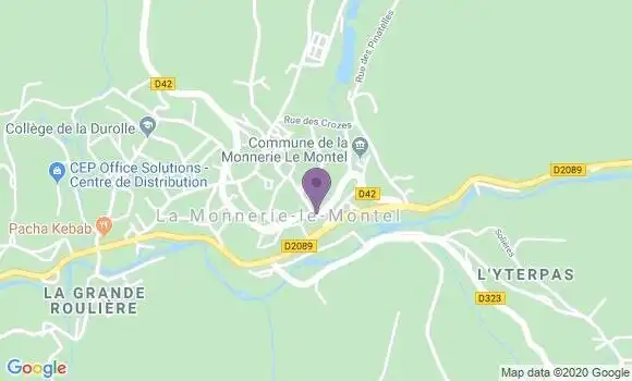 Localisation La Monnerie le Montel - 63650