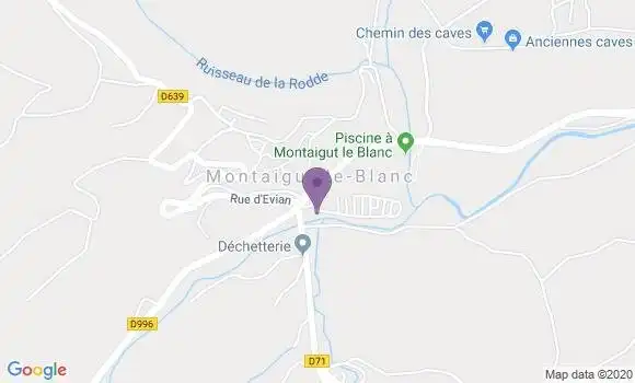 Localisation Montaigut le Blanc Ap - 63320