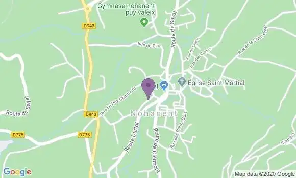 Localisation Nohanent Bp - 63830
