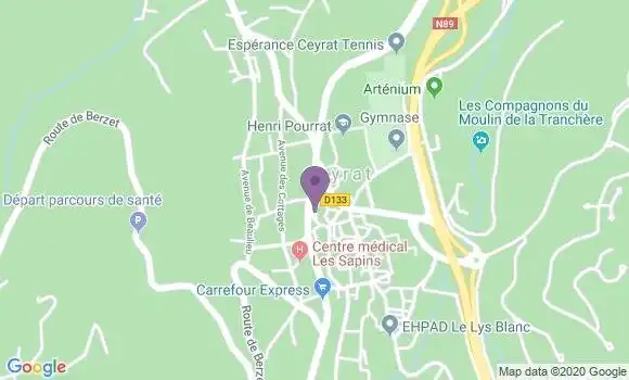 Localisation Orcines Bp - 63870