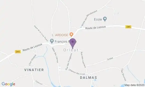 Localisation Orleat Ap - 63190