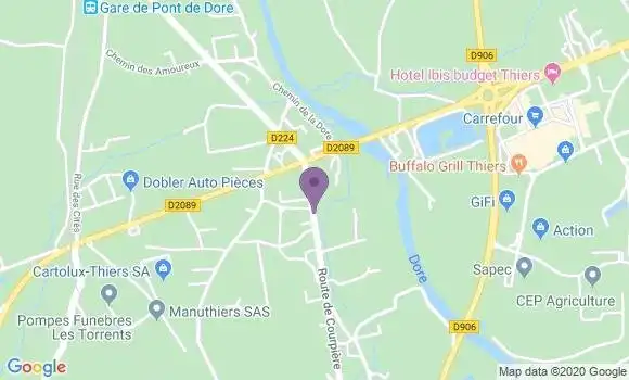 Localisation Peschadoires Bp - 63920