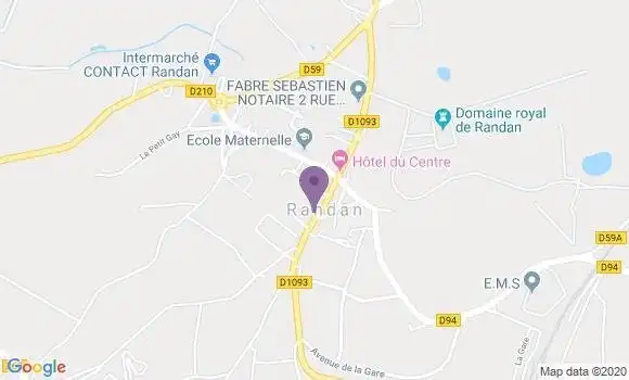 Localisation Randan Bp - 63310