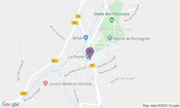Localisation Romagnat - 63540