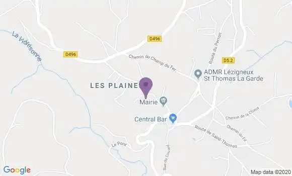 Localisation Saillant Ap - 63840
