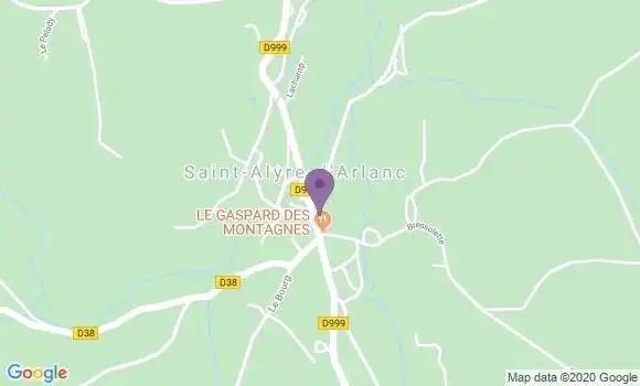 Localisation St Alyre d