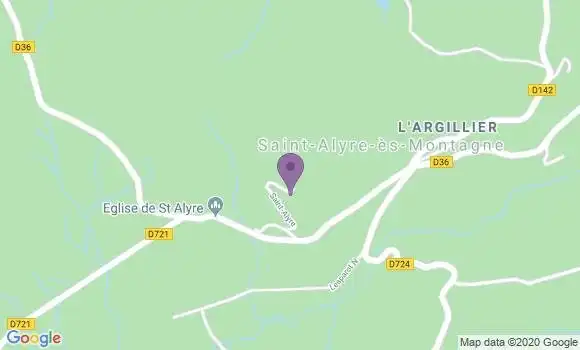 Localisation Saint Alyre Es Montagne Ap - 63420