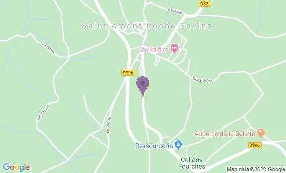 Localisation Saint Amant Roche Savine - 63890