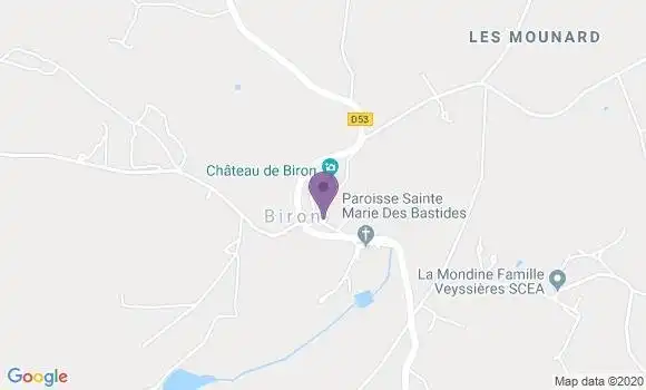 Localisation Saint Avit Ap - 63380