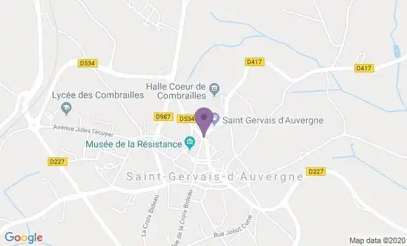 Localisation Saint Gervais d