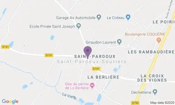 Localisation Saint Pardoux Bp - 63440