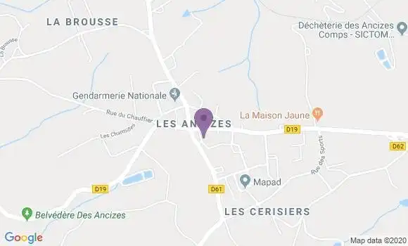 Localisation Saint Priest des Champs Bp - 63640