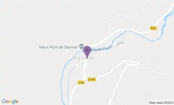 Localisation Saurier Ap - 63320
