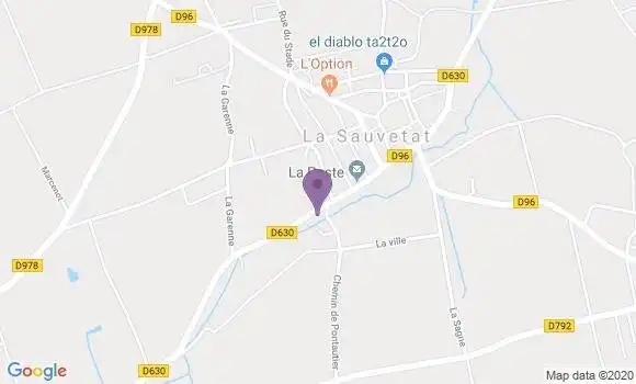 Localisation La Sauvetat Ap - 63730
