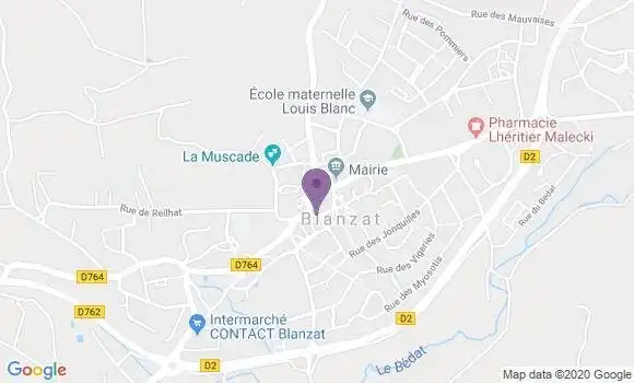 Localisation Sayat Bp - 63530