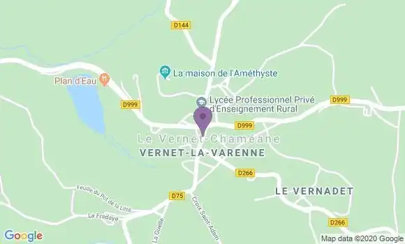 Localisation Vernet la Varenne - 63580