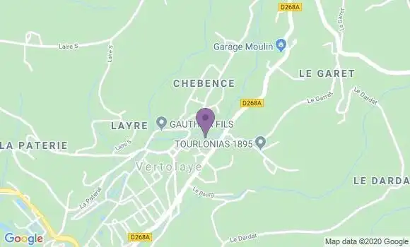 Localisation Vertolaye Bp - 63480