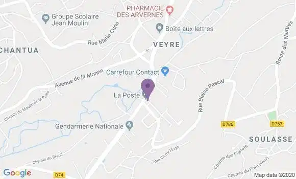 Localisation Veyre Monton Bp - 63960