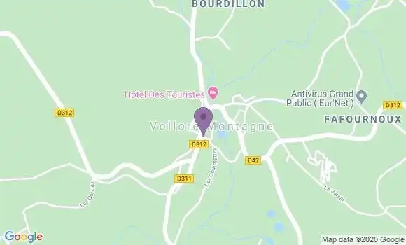 Localisation Vollore Montagne Ap - 63120