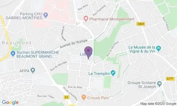 Localisation Beaumont Masage Bp - 63110