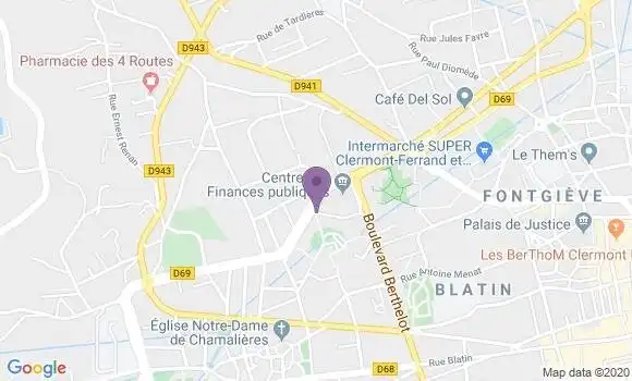 Localisation Chamalieres Beaulieu Bp - 63400