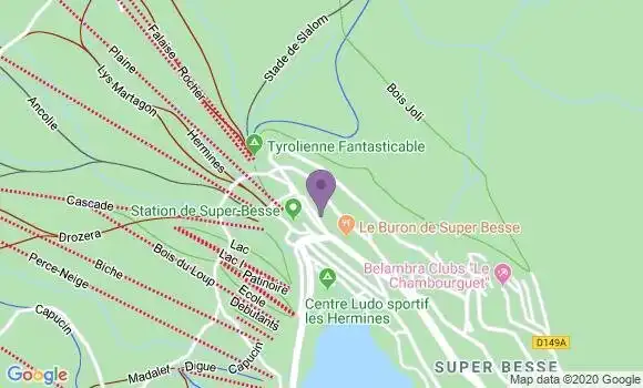 Localisation Besse St Anastaise Super Besse Ap - 63610