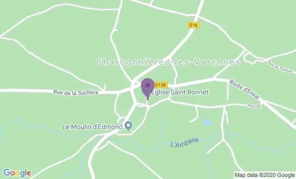 Localisation Paugnat Ap - 63410