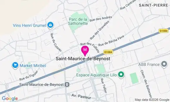 Localisation Saint Maurice de Beynost - 01700