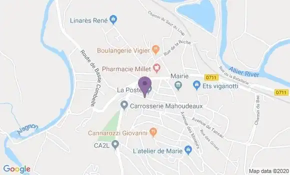 Localisation La Combelle Bp - 63570