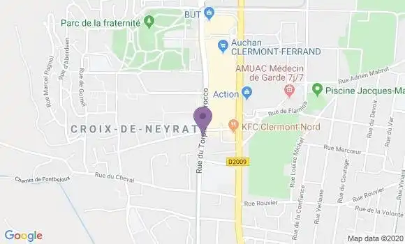 Localisation Clermont Ferrand Neyrat - 63100