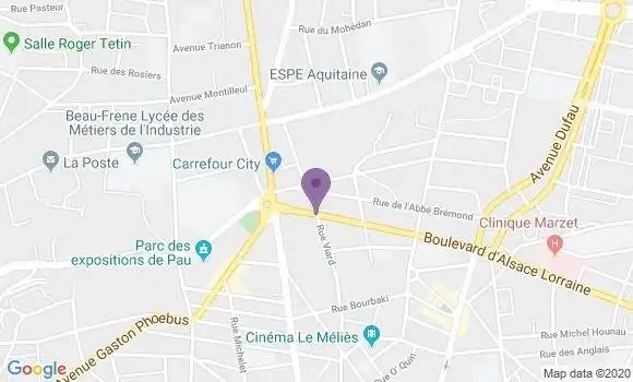 Localisation Pau Lawrence Bp - 64000