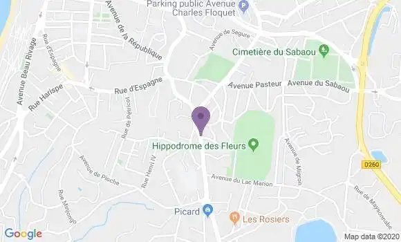Localisation Biarritz Saint Martin Bp - 64200