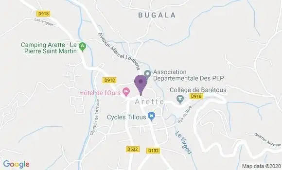 Localisation Arette Bp - 64570