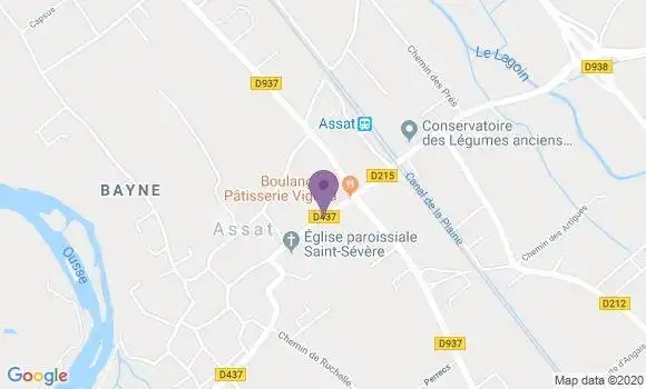 Localisation Assat Bp - 64510