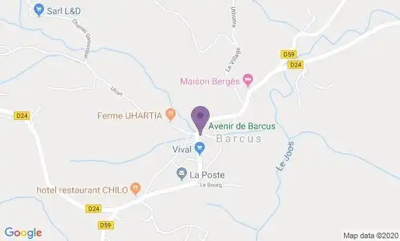 Localisation Barcus Ap - 64130