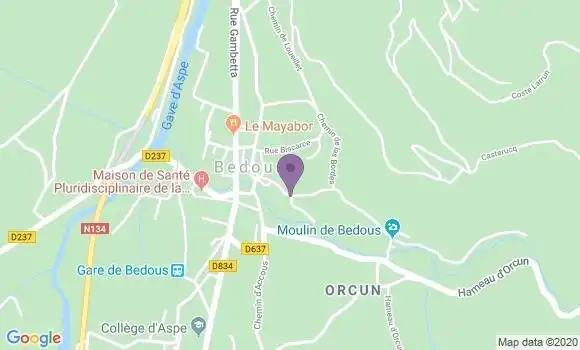 Localisation Bedous - 64490