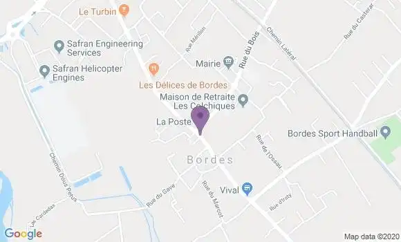 Localisation Bordes - 64510