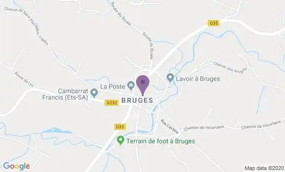 Localisation Bruges Bp - 64800