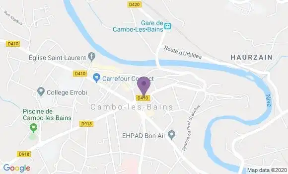 Localisation Cambo les Bains - 64250