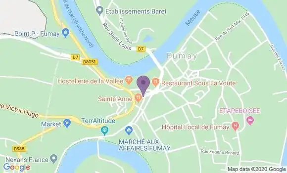Localisation Fumay - 08170