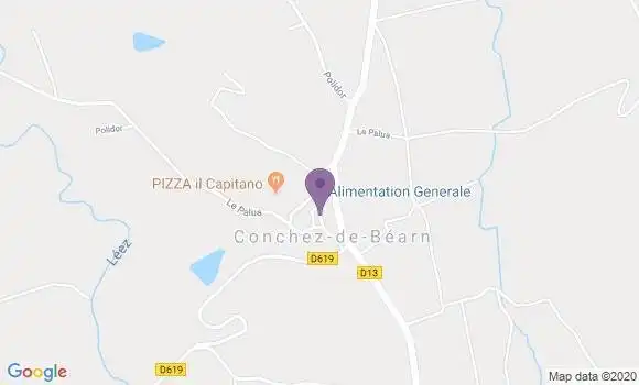Localisation Conchez de Bearn Ap - 64330