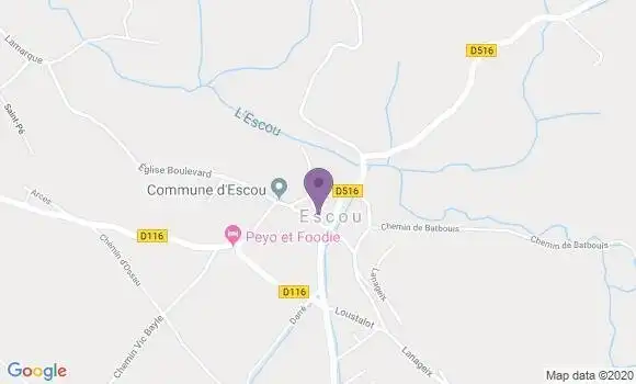 Localisation Escou  Ap - 64870