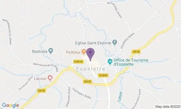 Localisation Espelette - 64250