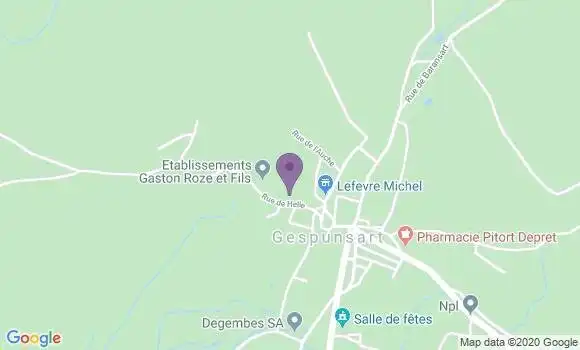 Localisation Gespunsart Bp - 08700