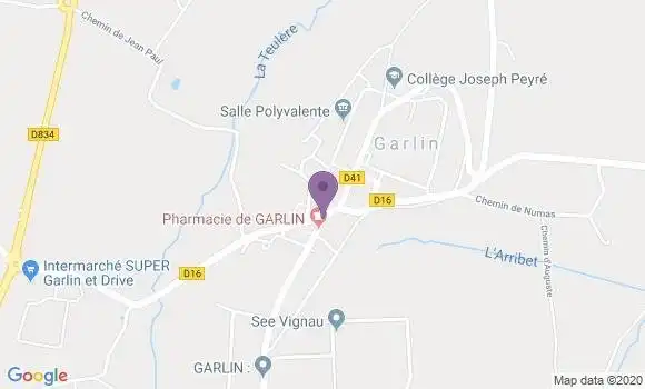 Localisation Garlin - 64330
