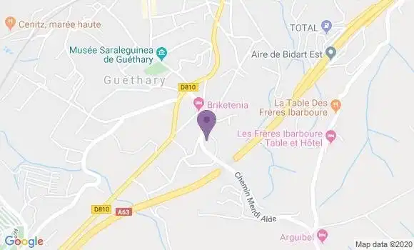 Localisation Guethary Bp - 64210